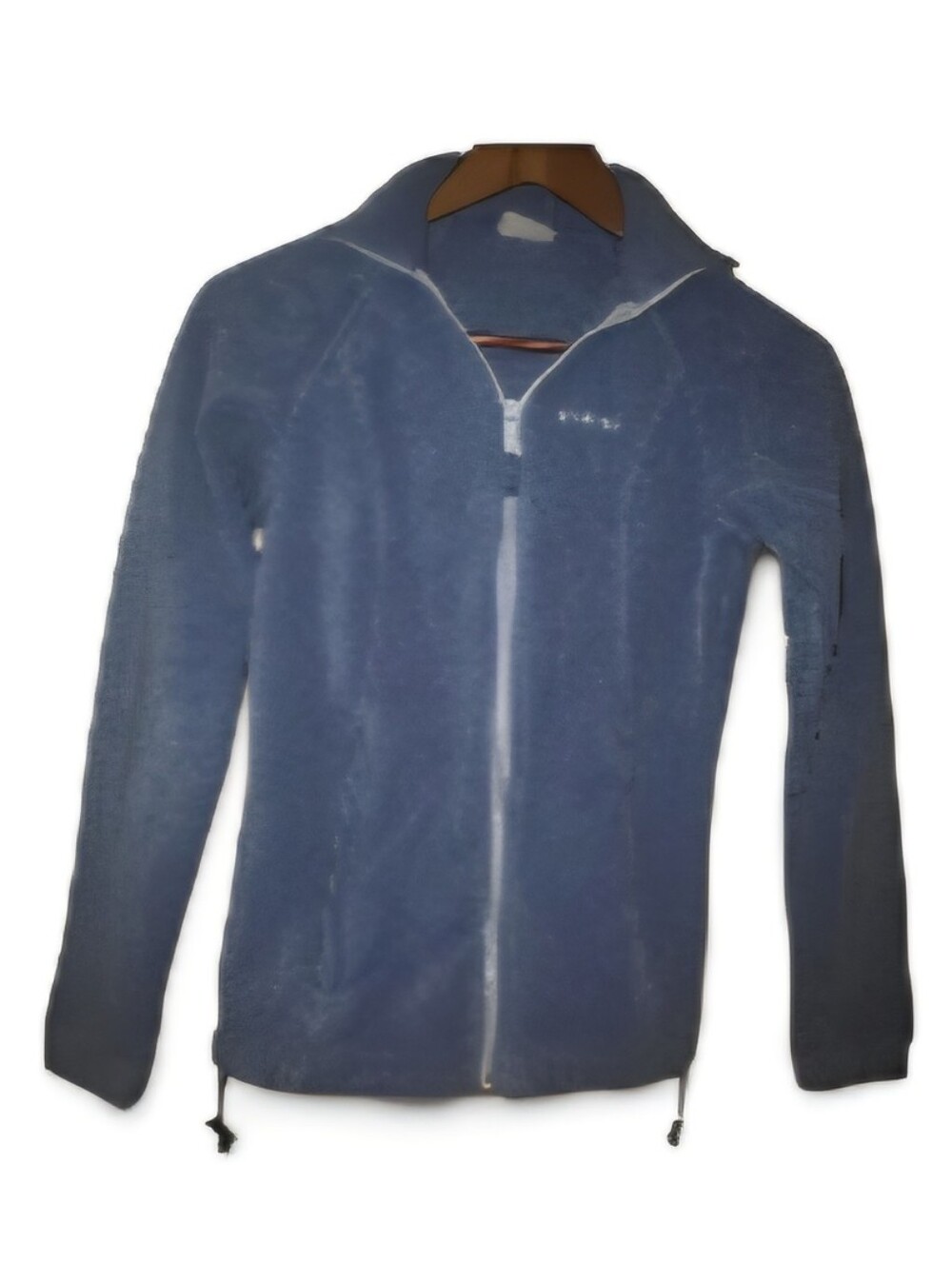 COLUMBIA Women's fleece jacket small full zip. Non smoking home. Pretty blue.